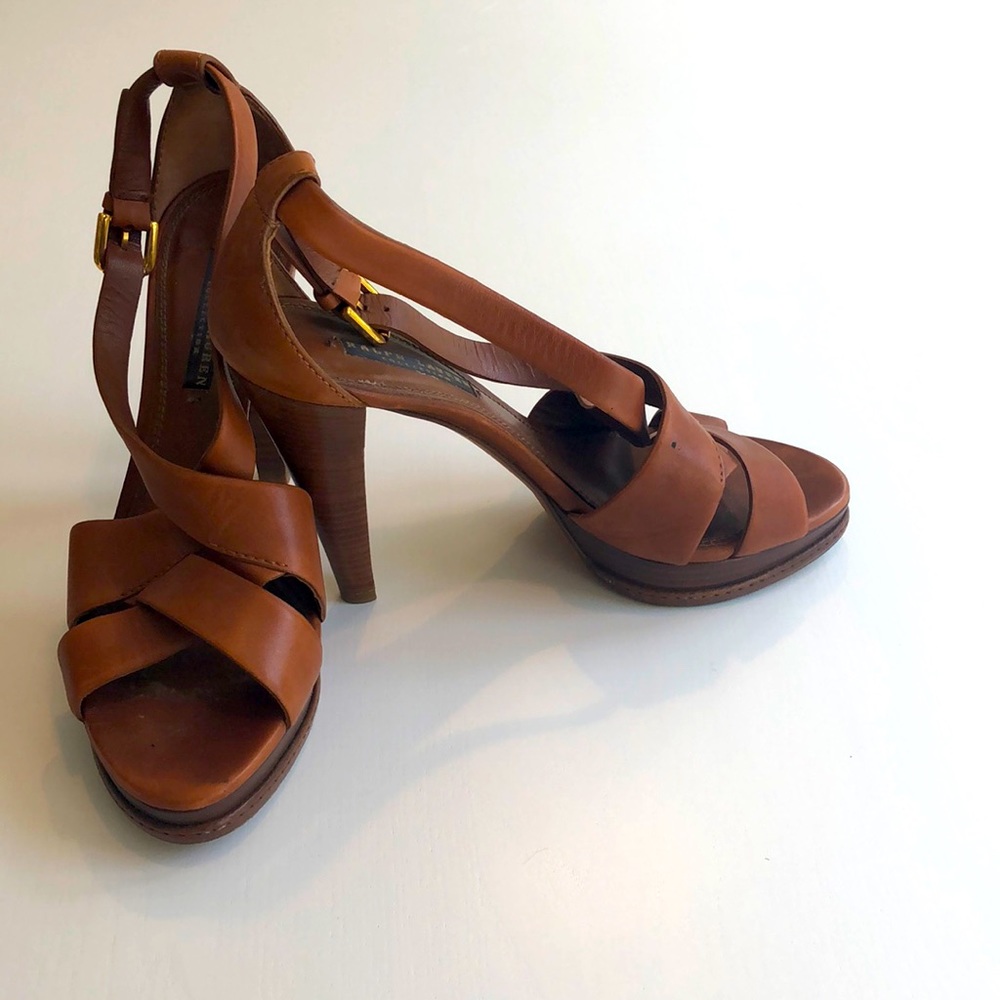 Ralph Lauren Collection leather heals.